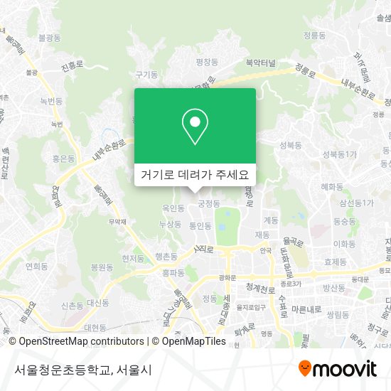 서울청운초등학교 지도