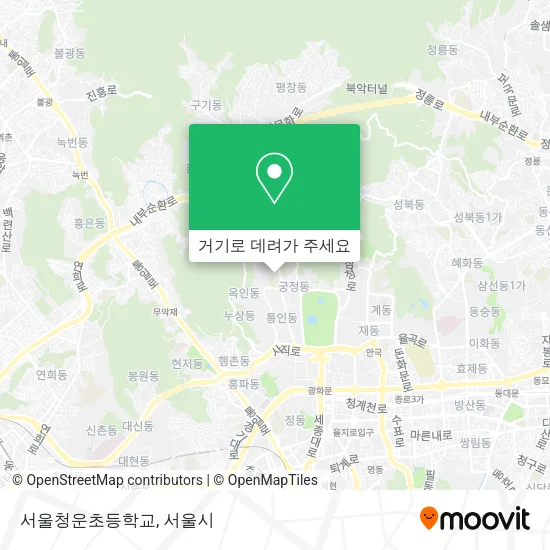 서울청운초등학교 지도