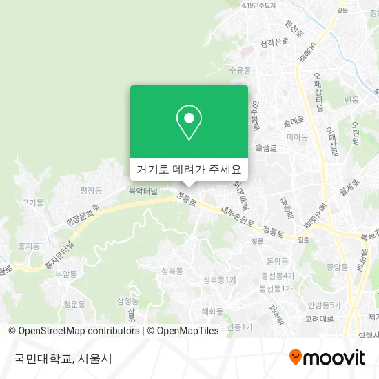 국민대학교 지도