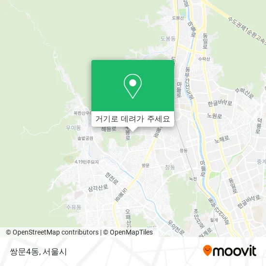 쌍문4동 지도
