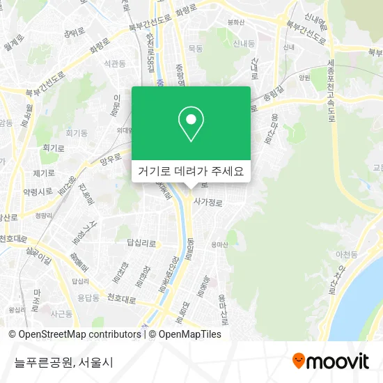 늘푸른공원 지도