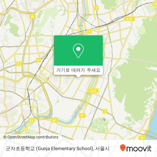 군자초등학교 (Gunja Elementary School) 지도