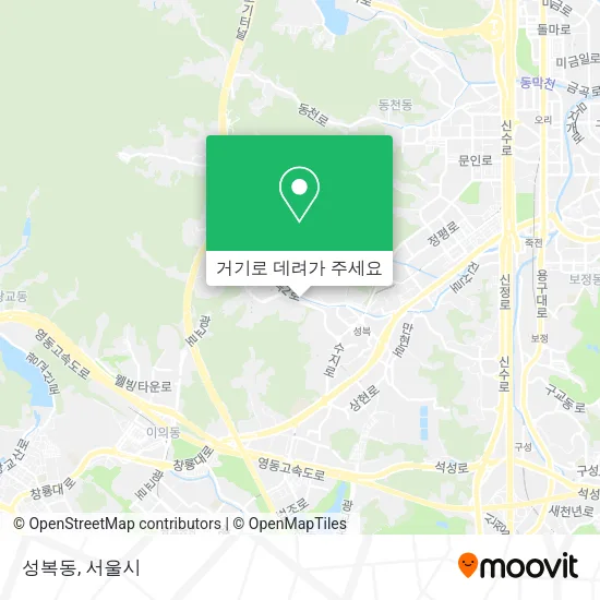 성복동 지도
