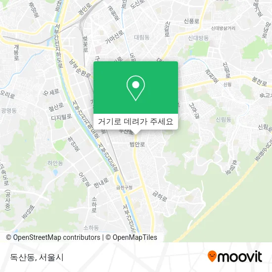 독산동 지도