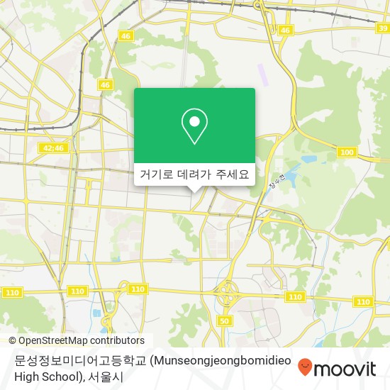 문성정보미디어고등학교 (Munseongjeongbomidieo High School) 지도