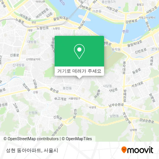 성현 동아아파트 지도