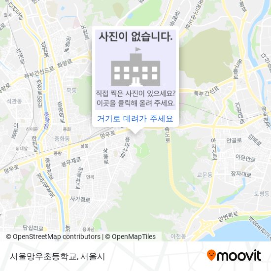 서울망우초등학교 지도