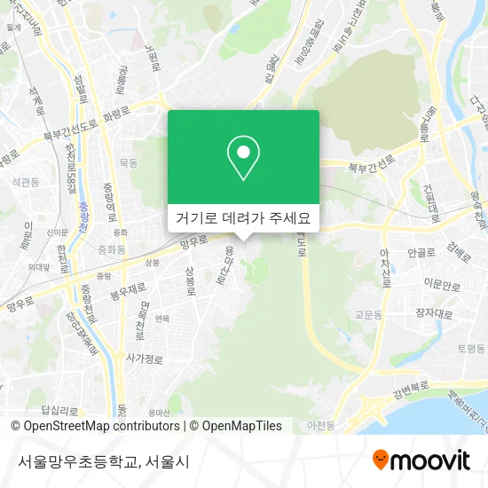 서울망우초등학교 지도