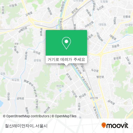 철산래미안자이 지도