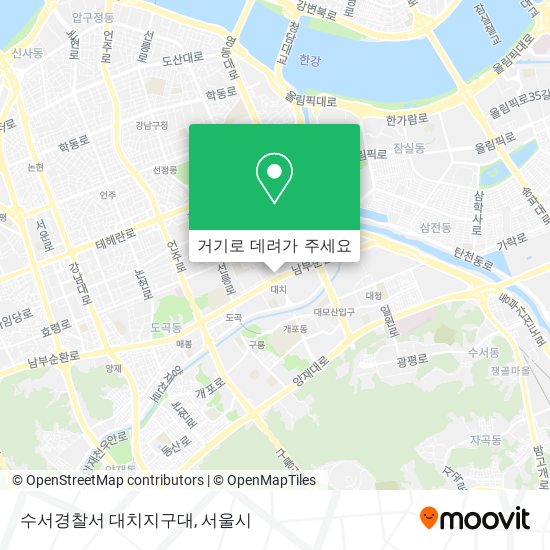 수서경찰서 대치지구대 지도