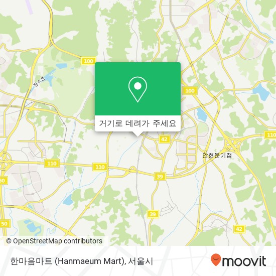 한마음마트 (Hanmaeum Mart) 지도