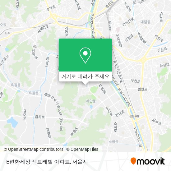 E편한세상 센트레빌 아파트 지도