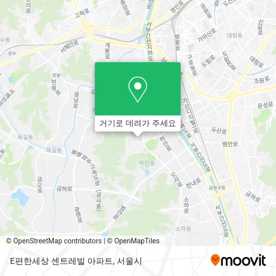 E편한세상 센트레빌 아파트 지도