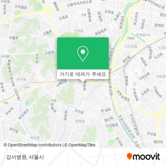 강서병원 지도
