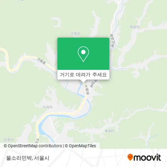물소리민박 지도