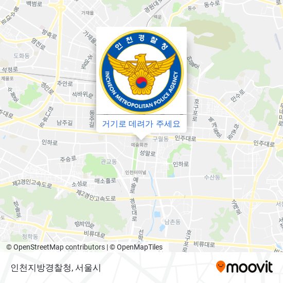 인천지방경찰청 지도