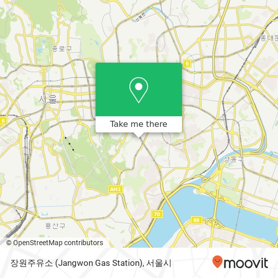 장원주유소 (Jangwon Gas Station) 지도