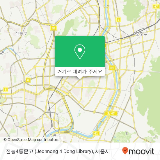 전농4동문고 (Jeonnong 4 Dong Library) 지도