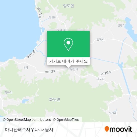 마니산해수사우나 지도