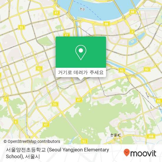 서울양전초등학교 (Seoul Yangjeon Elementary School) 지도