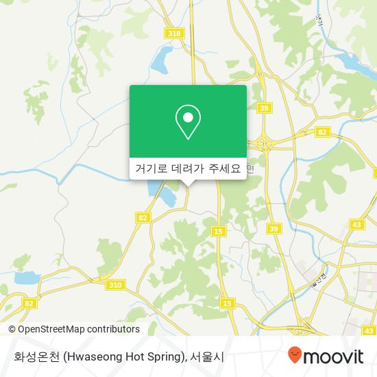 화성온천 (Hwaseong Hot Spring) 지도