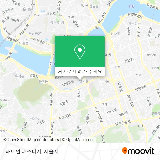 래미안 퍼스티지 지도