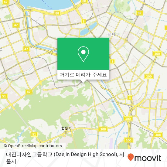 대진디자인고등학교 (Daejin Design High School) 지도