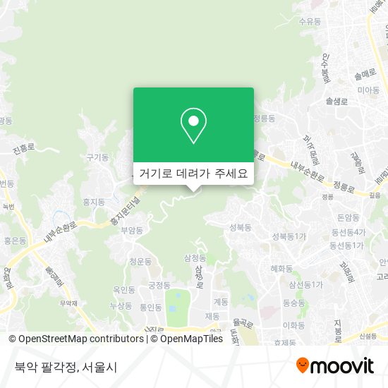 북악 팔각정 지도