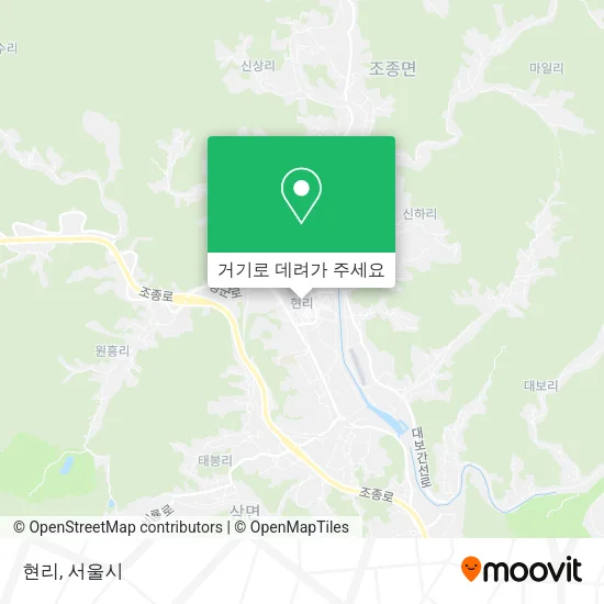 현리 지도