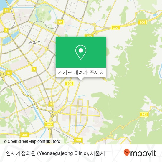 연세가정의원 (Yeonsegajeong Clinic) 지도