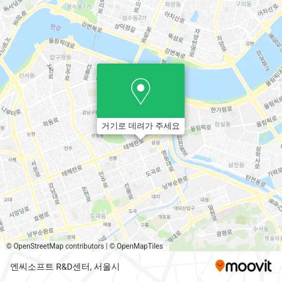 엔씨소프트 R&D센터 지도