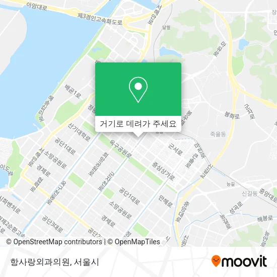 항사랑외과의원 지도