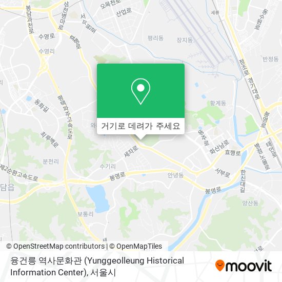 융건릉 역사문화관 (Yunggeolleung Historical Information Center) 지도