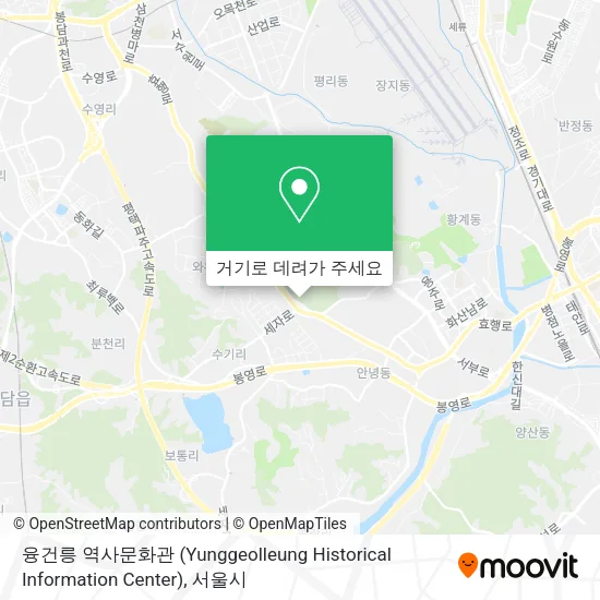 융건릉 역사문화관 (Yunggeolleung Historical Information Center) 지도