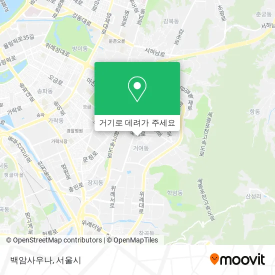 백암사우나 지도