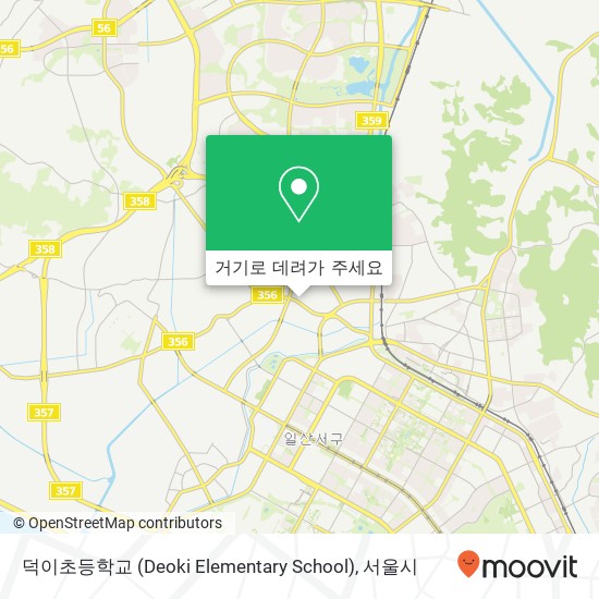 덕이초등학교 (Deoki Elementary School) 지도