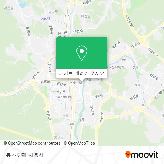 뮤즈모텔 지도