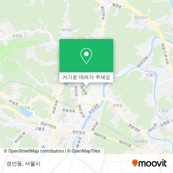경안동 지도