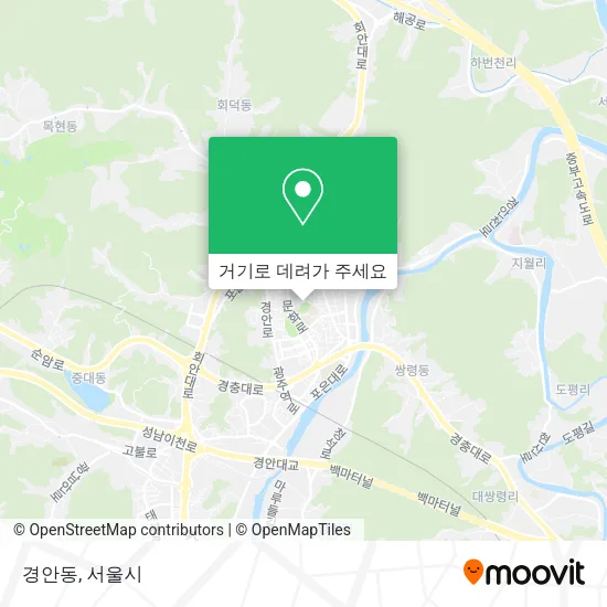 경안동 지도