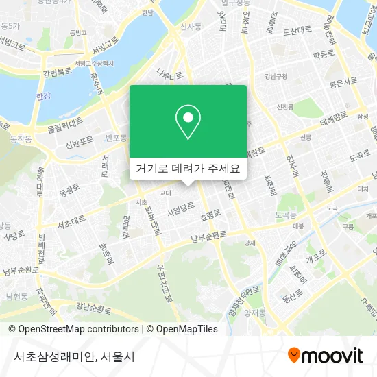 서초삼성래미안 지도