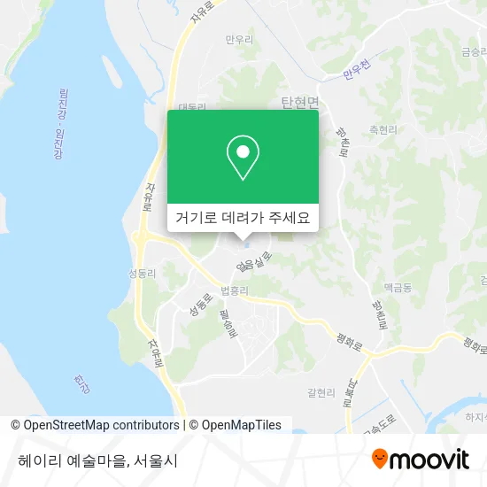 헤이리 예술마을 지도