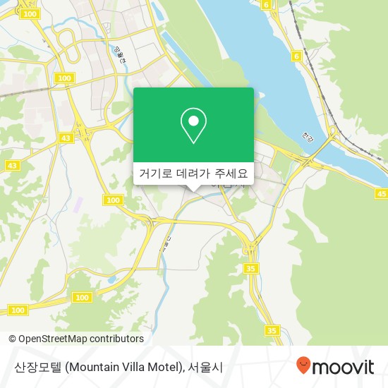 산장모텔 (Mountain Villa Motel) 지도