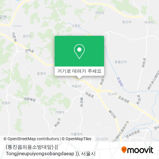 (통진읍의용소방대앞) (( Tongjineupuiyongsobangdaeap )) 지도