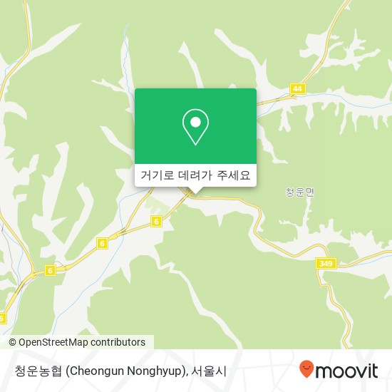 청운농협 (Cheongun Nonghyup) 지도