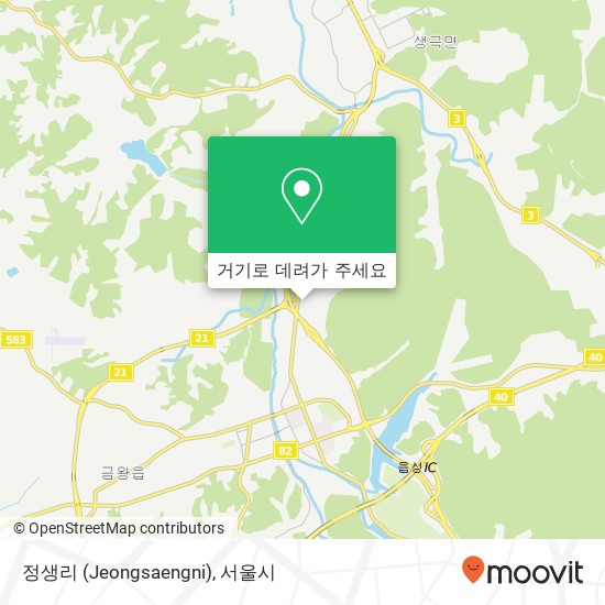 정생리 (Jeongsaengni) 지도