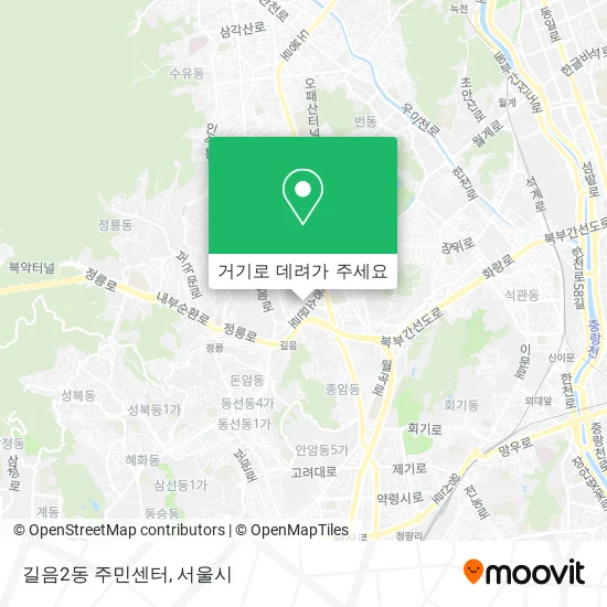 길음2동 주민센터 지도