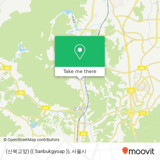 (산북교앞) (( Sanbukgyoap )) 지도