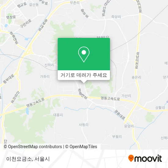 이천요금소 지도