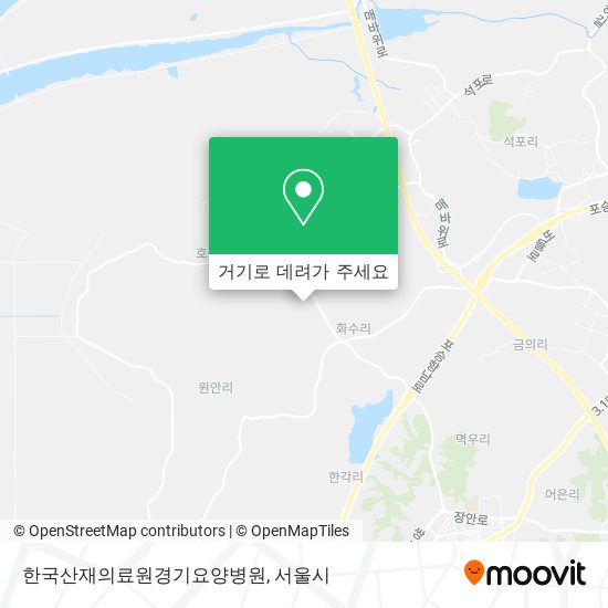 한국산재의료원경기요양병원 지도