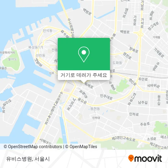 유비스병원 지도